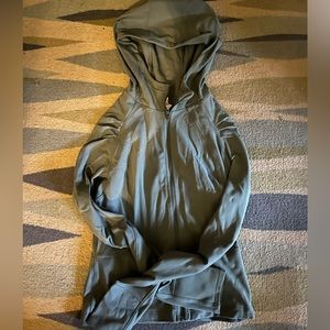 Lululemon zip up jacket dark sage green.